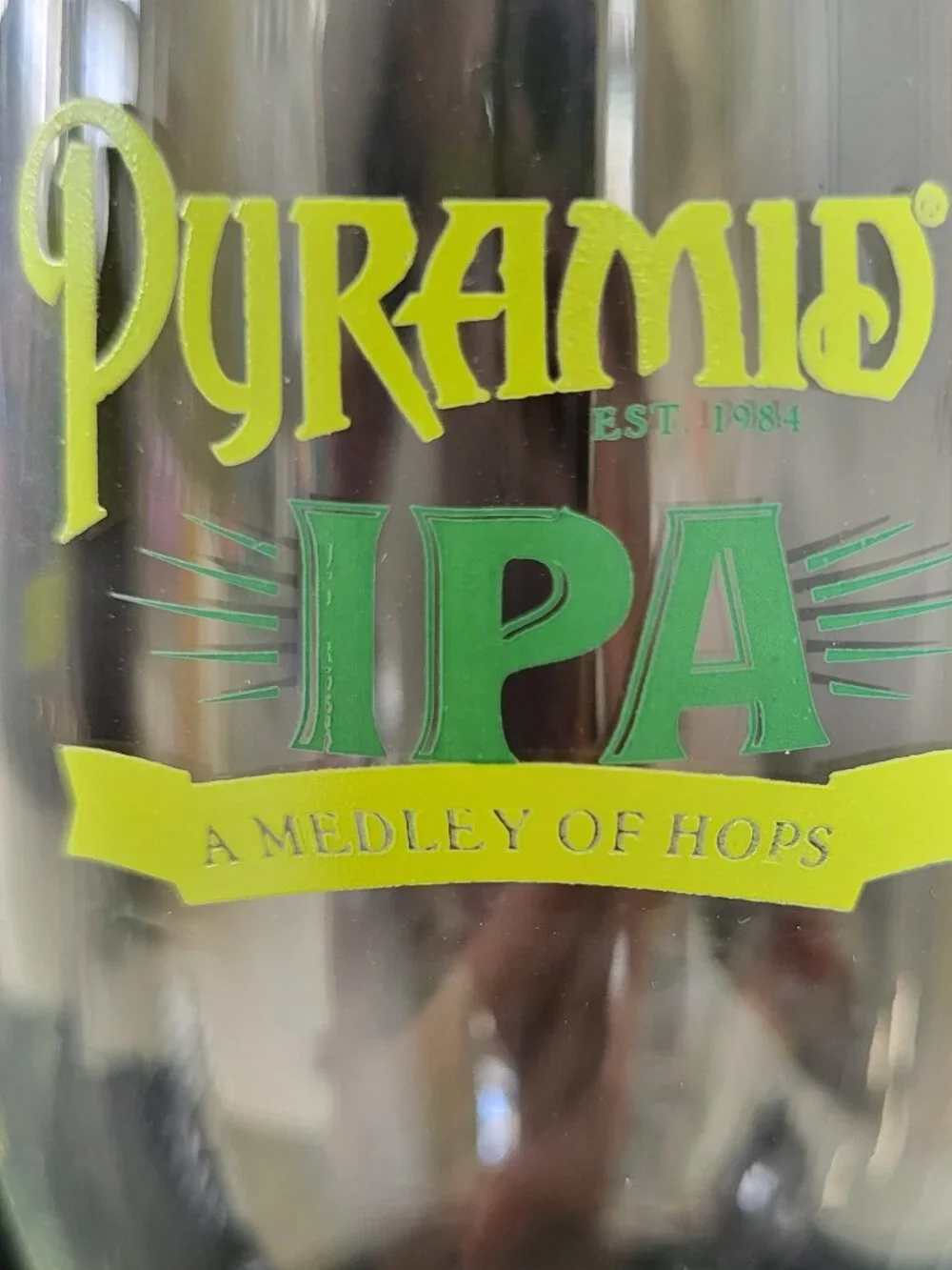 Vintage Pyramid Brewing Co. IPA Beer Glasses - Tulip/Thistle Shape - Set of 4